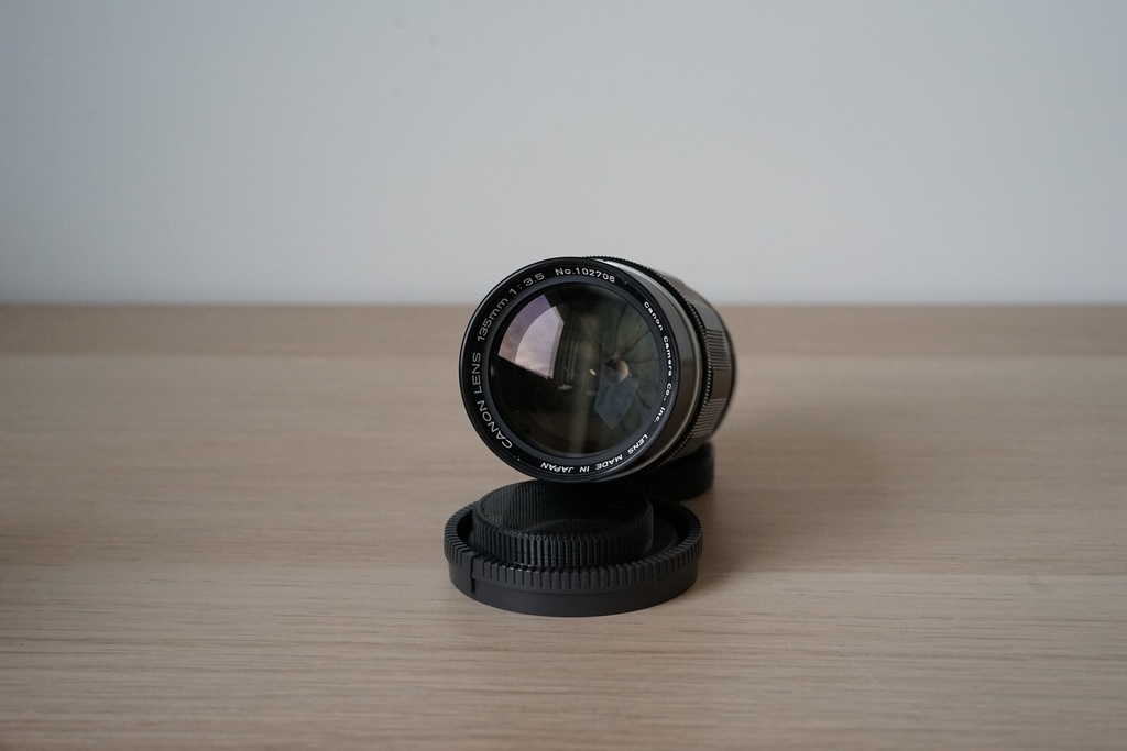 Objectif Canon 135mm f3.5 LTM + Adaptateur Leica M